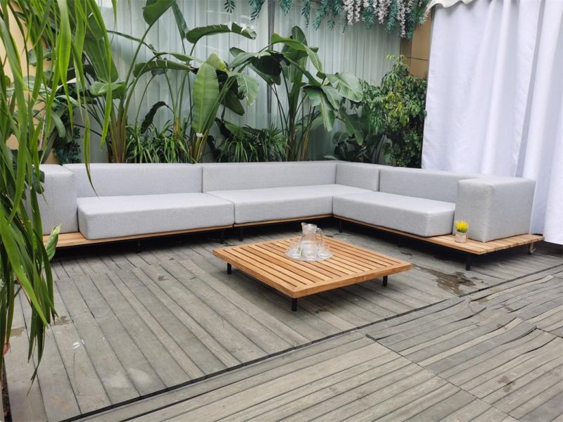 New Style Wooden Garden Outdoor Patio Outdoor Wooden Furniture Sofa