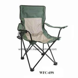 Outdoor Armrest Folding Chair for Camping, Fishing, Beach, Leisure