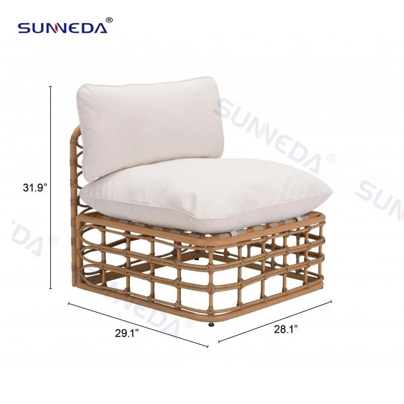 Modern Hot-Selling Leisure Luxury Furniture Aluminum Garden Patio Outdoor Sofa