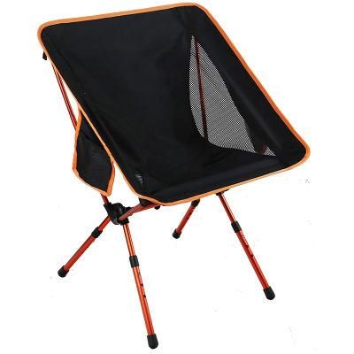 Outdoor Lightweight Portable Solid Beach Chair Aluminum Moon Camping Chairs Folding