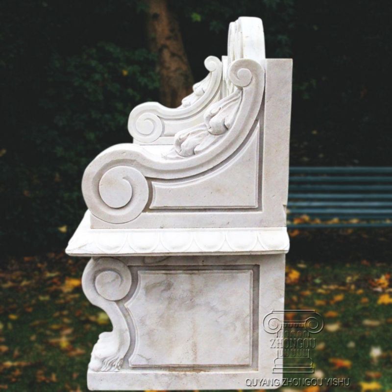 Natural Marble Bench for Garden Decoration