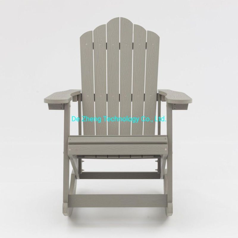 High Quality Beach Plastic Wood Balcony Rocking Chair Outdoor Adirondack Rocking Chair