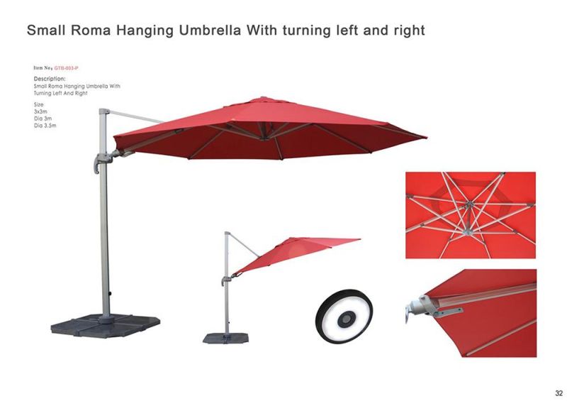 8 Panels Custom Promotional UV Golf Umbrella Parasol