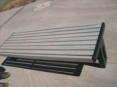 Suitable for Outdoor Metal Aluminum Park Without Armrest Simple Bench
