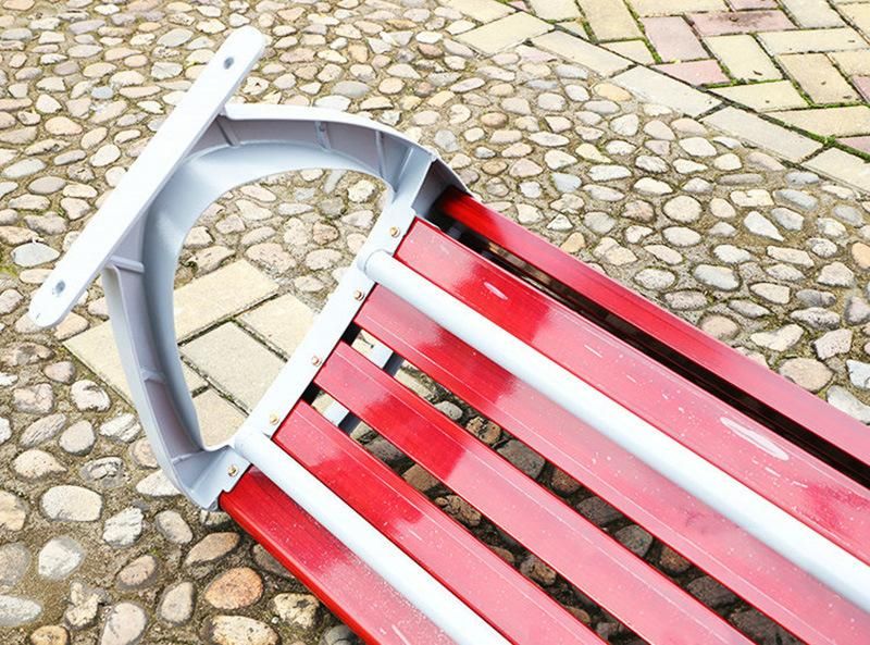 Outdoor Wooden Cast Iron Park Garden Bench