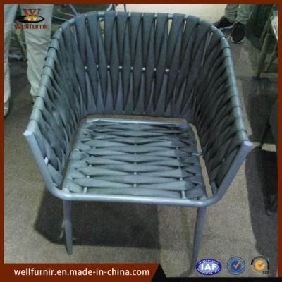 Well Furnir Indoor/Outdoor PE Rattan Aluminum Arm Chair