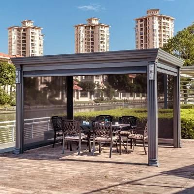 Foshan Aluminum Darwin or OEM Customized Covered Pergola Metal Garden Gazebo Hot Sale