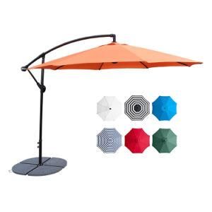 3.5m Outdoor Sun Umbrellas Big Size Cantilever Patio Parasol Umbrella with Umbrella Stand Base