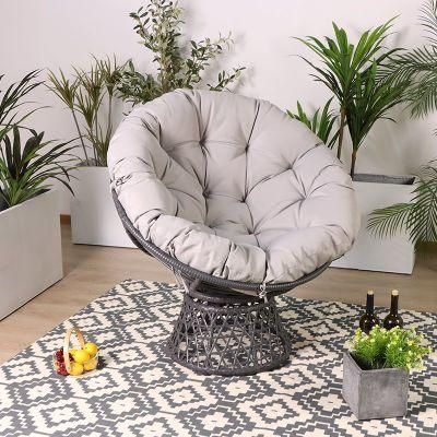 Color Can Be Costomized New Darwin or OEM Swivel Wicker Chair Garden Furniture