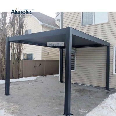 AlunoTec Manually Operated Swimming Pool Bioclimatic Aluminum Pergola