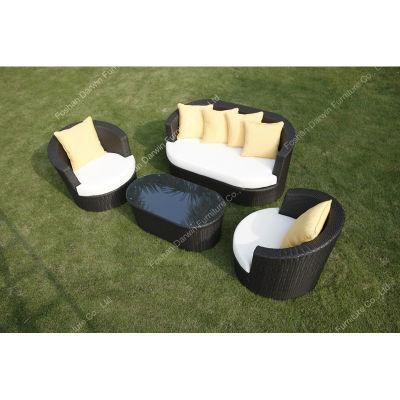 Hotsale Factory Outdoor Rattan Furniture Wicker Egg Garden Sofa for Patio Use