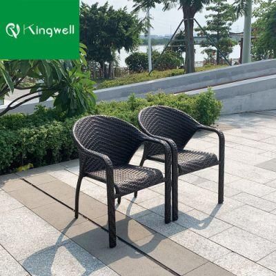 Hot Sell Minimalist Outdoor Woven Patio Leisure PE Rattan Dining Chair with Wholesale Price