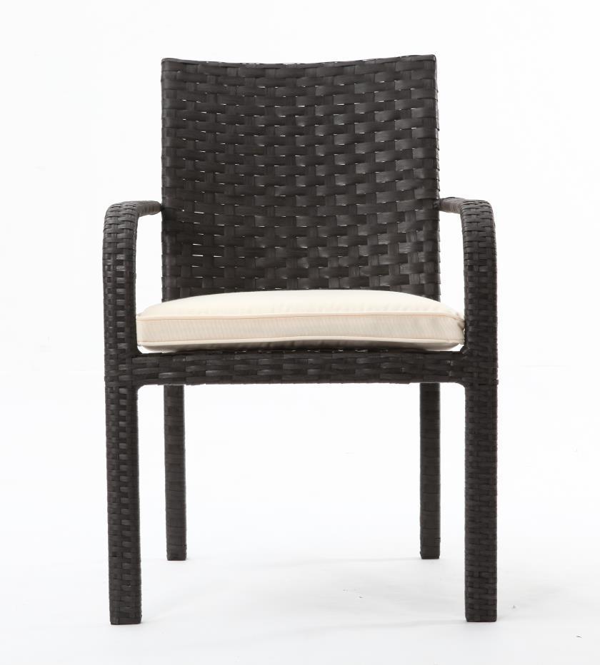 Factory Price High Quality Rattan Dining Chair for Bar with Seat Cushion