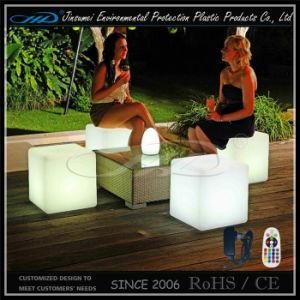 Garden Furniture Color Changing LED Cube Seating