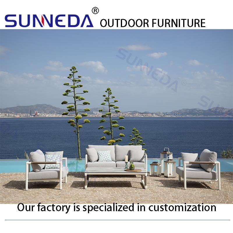 Furniture Wholesale Luxury Outdoor Modern Leisure Aluminum Garden Sofa