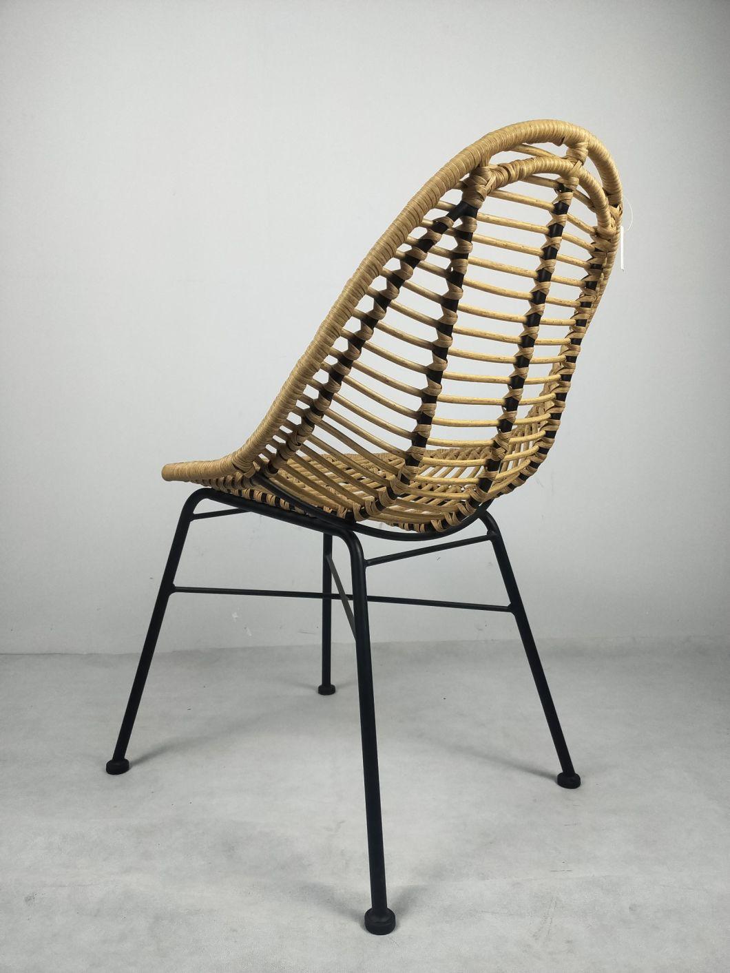 Commercial Hotel Restaurant Luxury Woven Rope Adult Bar Rattan Chair for Cafe Bar