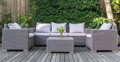 4PCS Patio Classical Outdoor Furniture Garden Simple Rattan Sofa Sets