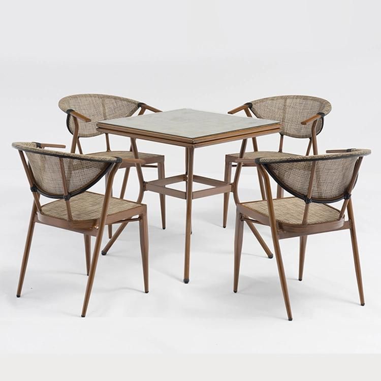 E-Commerce Hot Sale China Luxury Modern Fabric Furniture Garden Outdoor Table Set
