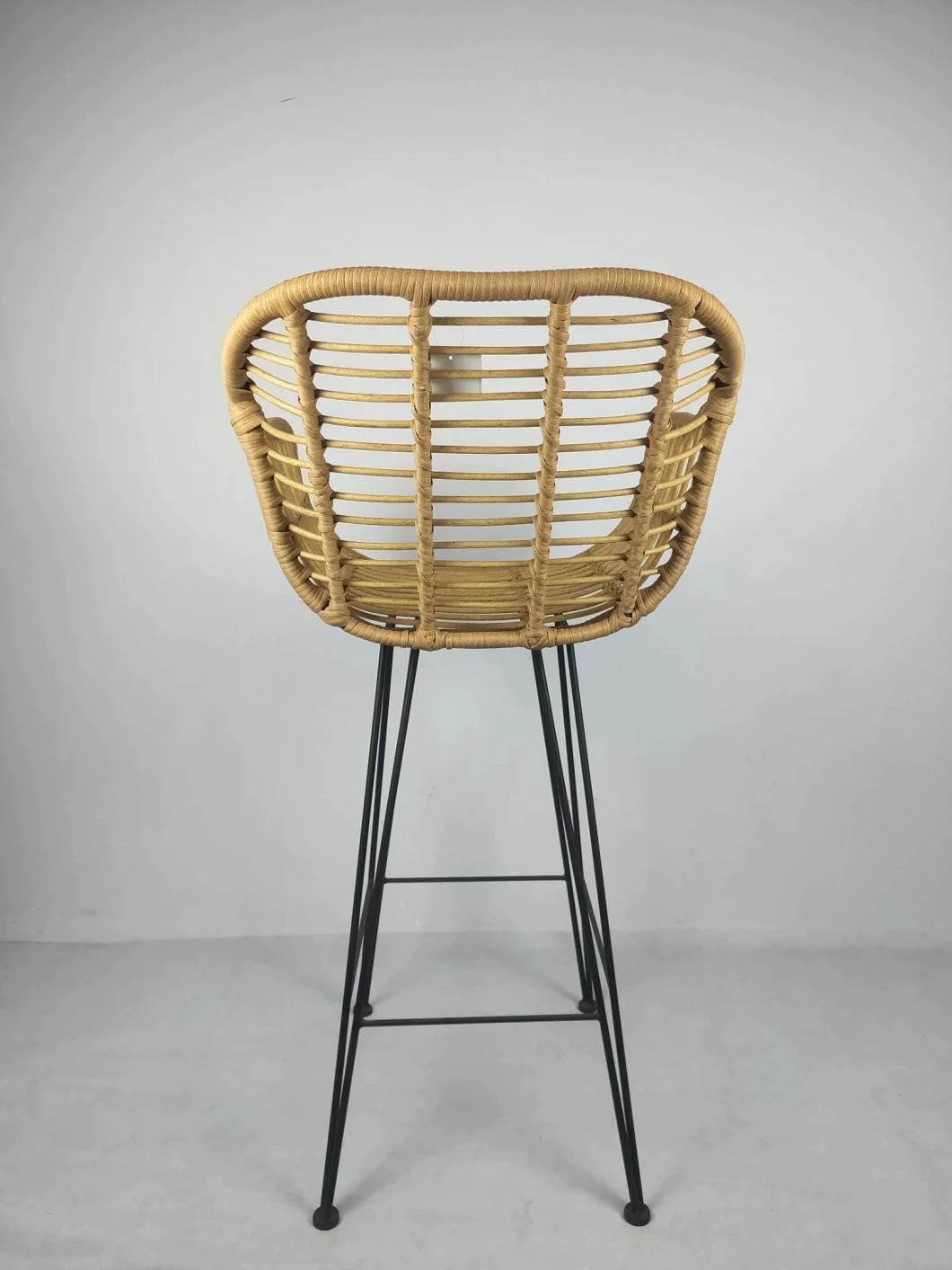 China Latest Leisure Waterproof Bistro Terrace Forest Round Rattan Outdoor Furniture Chair