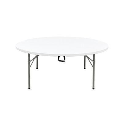 72inch White Folding Plastic Outdoor Dining Table for Events Party