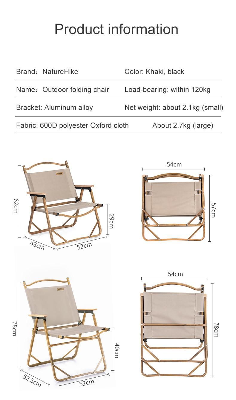 Outdoor Furniture Wooden Folding Chair Portable Camping Chair