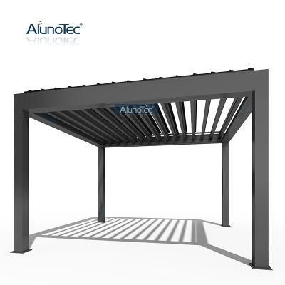 Multiple Uses Aluminum Frame Awning Motorized Louvre Pergola