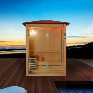 Mexda Red Cedar Outdoor Sauna Room Two Person Gazebo Ws-1818lt