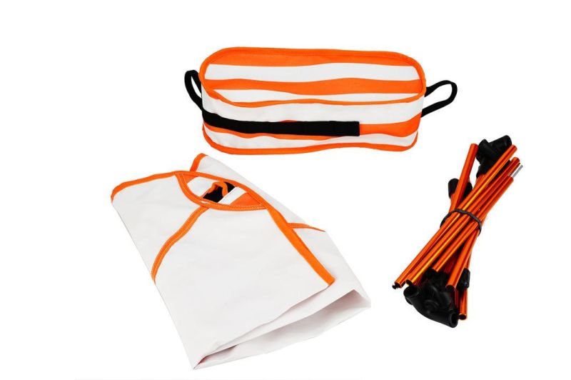 Orange Adjustable Height Compact Ultralight Folding Backpacking Chairs