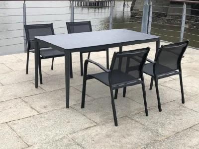 New OEM Customized Foshan Aluminum Patio Set Outdoor Room Dining Table Sets with Low Price
