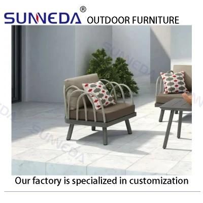 Hotel Luxury Modern Design Creative Aluminum Frame Comfortable Sofa Chair