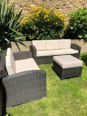 Rattan Outdoor Furniture Sofa and Rising Dining Table Garden Set