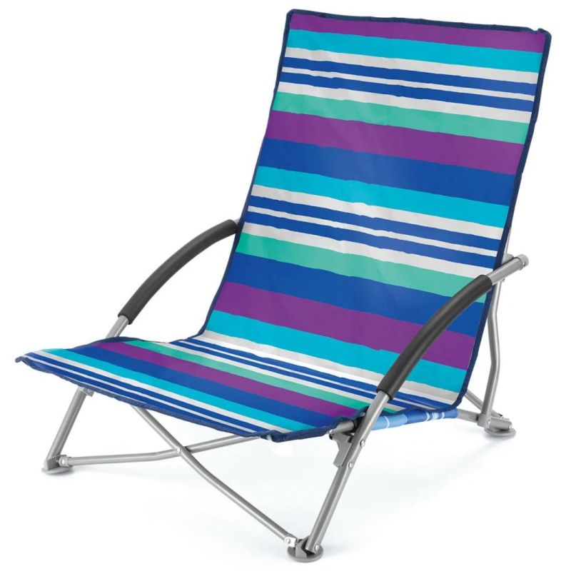 Low Folding Beach Chair Camping Festival Beach Pool Picnic Deckchair Lounger