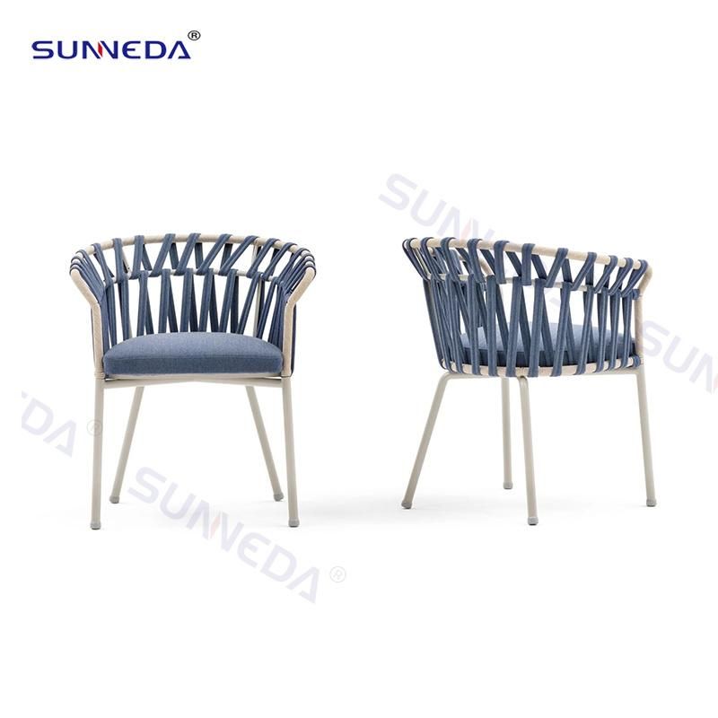 Outdoor Garden Modern Chair Set and HPL Plate Tea Table