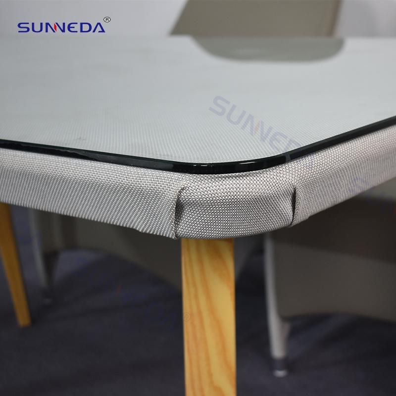 Modern Table Garden Furniture Outdoor Rectangle Style Table with Chairs Set