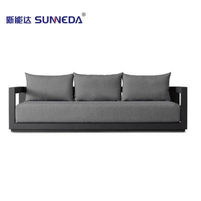 High Quality Modern Outdoor Patio Garden Furniture Aluminum Frame Sofa with Coffee Table