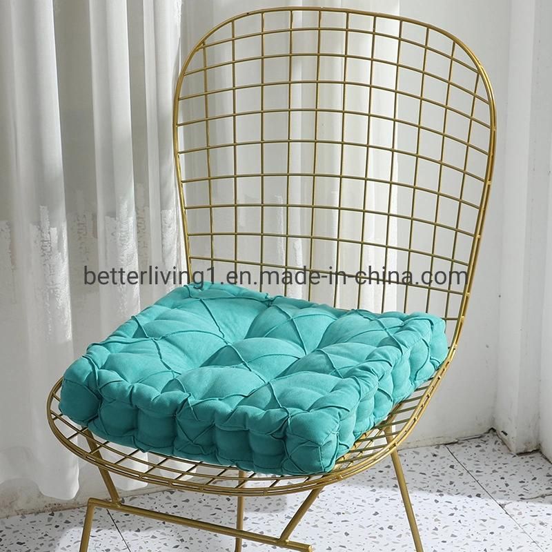 Home Decor Floor Cushions Square Cushion with Button