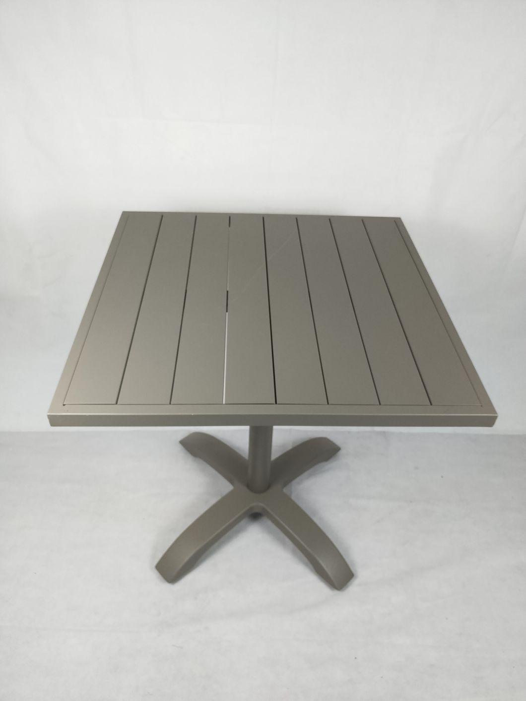 Outdoor Garden Leisure Anti Rust 4 Seater Aluminium Metal Dining Table