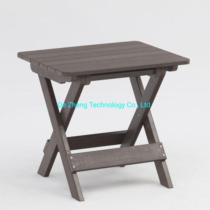 Multifunctional Design Foldable Camping Chair WPC Weather Resistance Outdoor Furniture Waterproof Garden Beach Stool