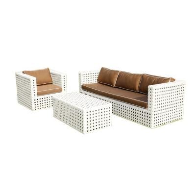 2016 Indoor Furniture Rattan Sofa Set with Rattan Coffee Table