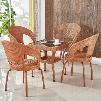 Factory Outdoor New Design Dining Stackable Swing Rattan Chair
