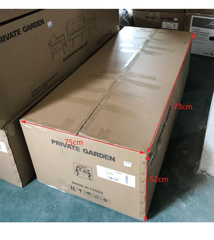 Modern Combination Darwin Wrapped Paper/ Carton Box Hotsale Wicker Sofa Villa Furniture