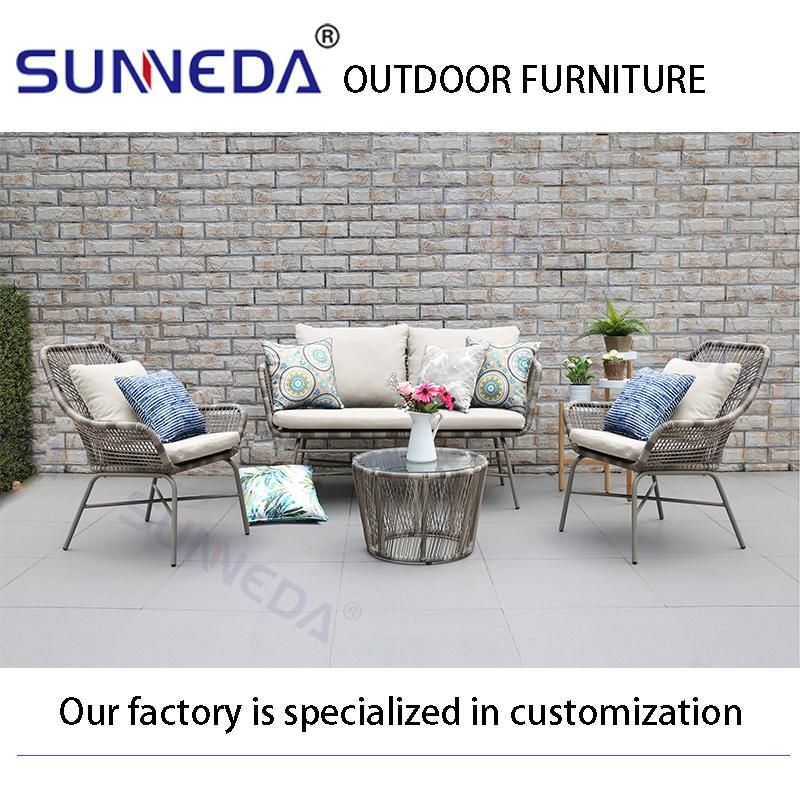 Durable Glass Coffee Table with Suction Cup to Prevent Falling