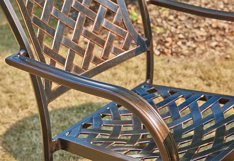 Metal Chairs Dining Stackable Garden Chairs Modern Set for Patio