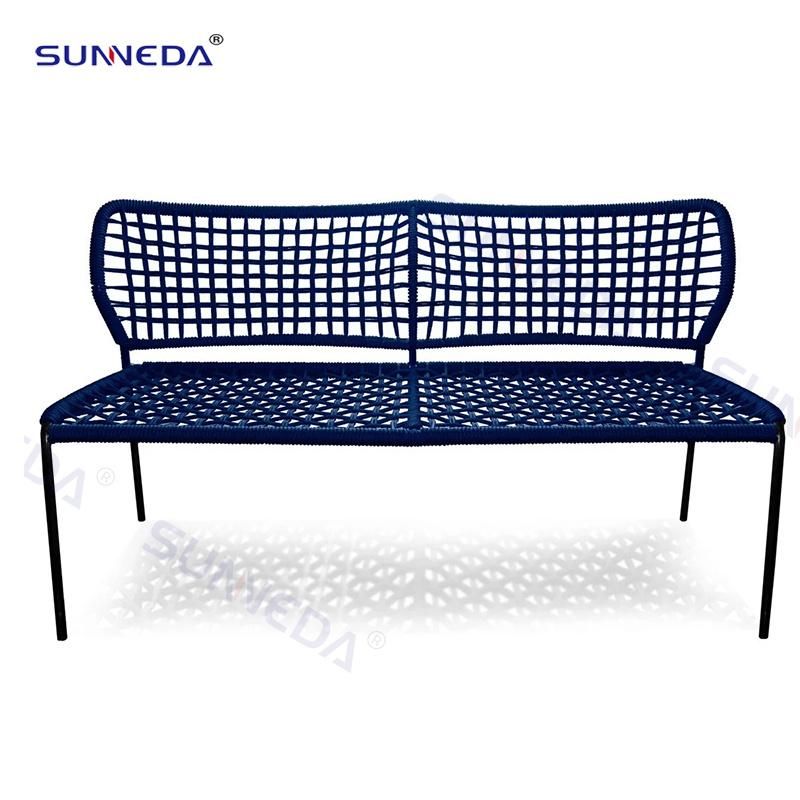Modern Colorful Rope Sofa Chair Aluminum Single Chair