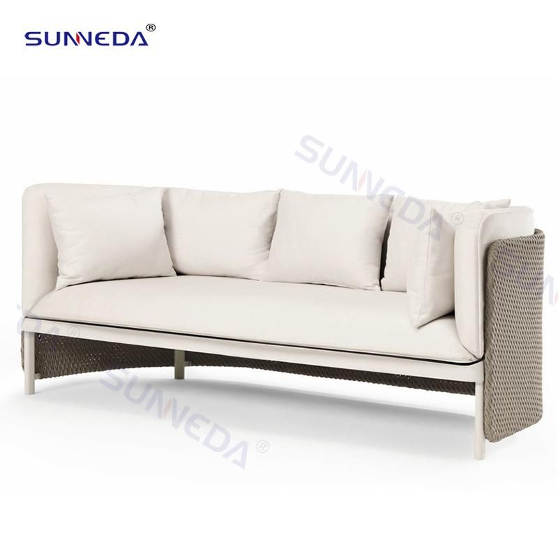 Best Selling Commercial Outdoor Patio Aluminium Garden Rattan Sofas Set Furniture