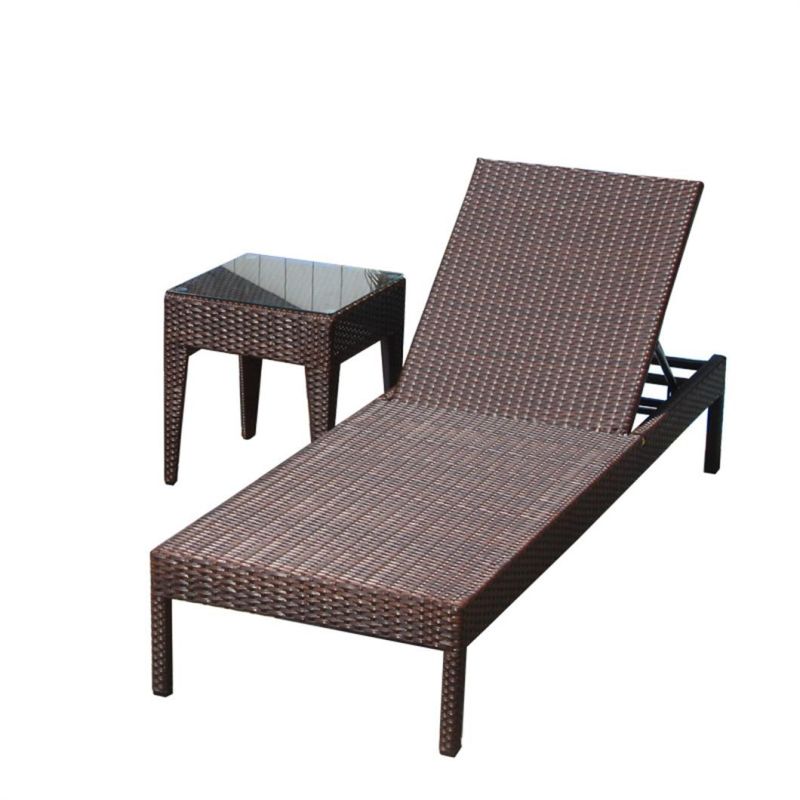 Outdoor Adjustable Chaise Lounge/ Beach Bed/Sunbed