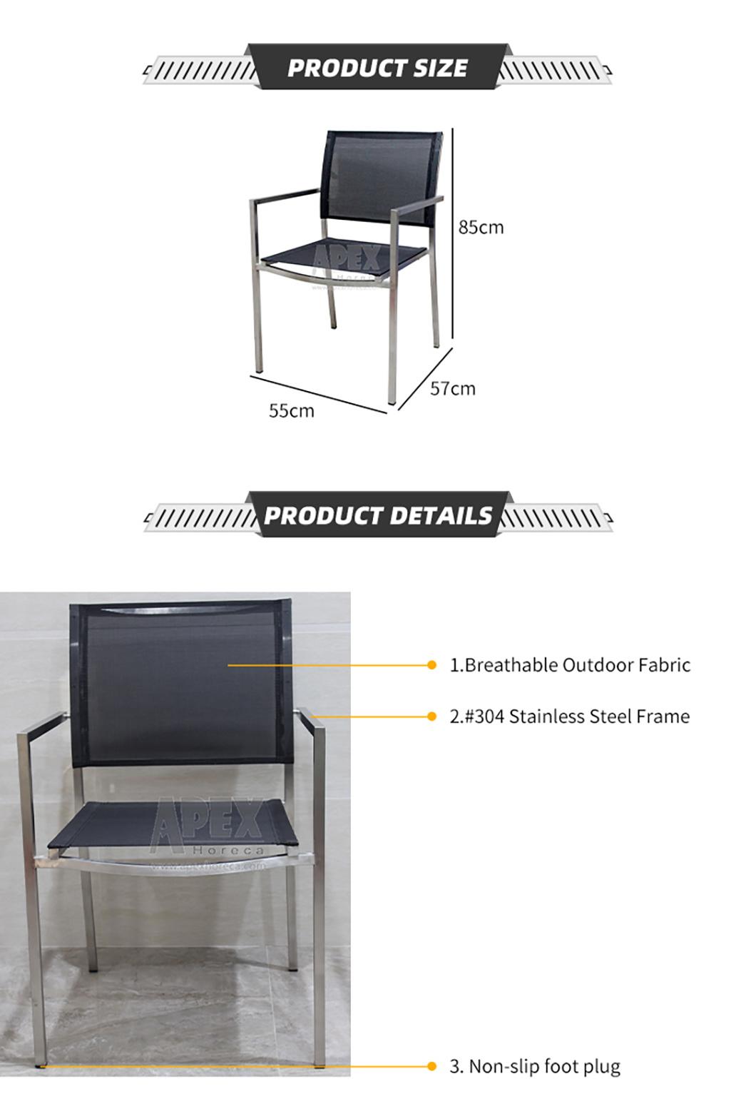 Modern Luxury Restaurant Design Aluminum Frame Dining Chair Cheap Wholesale