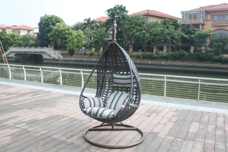 150kg Metal OEM Hanging Swing Indoor Lowes Egg Shape Chair