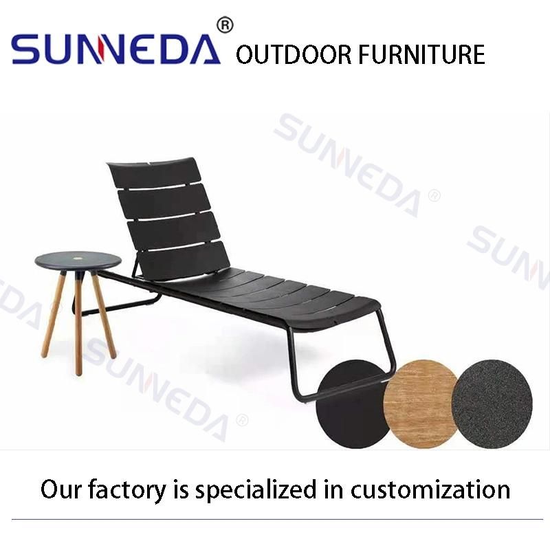 Waterproof Popular Wholesale Beach Pool Terrace Sun Outdoor Lounger Set