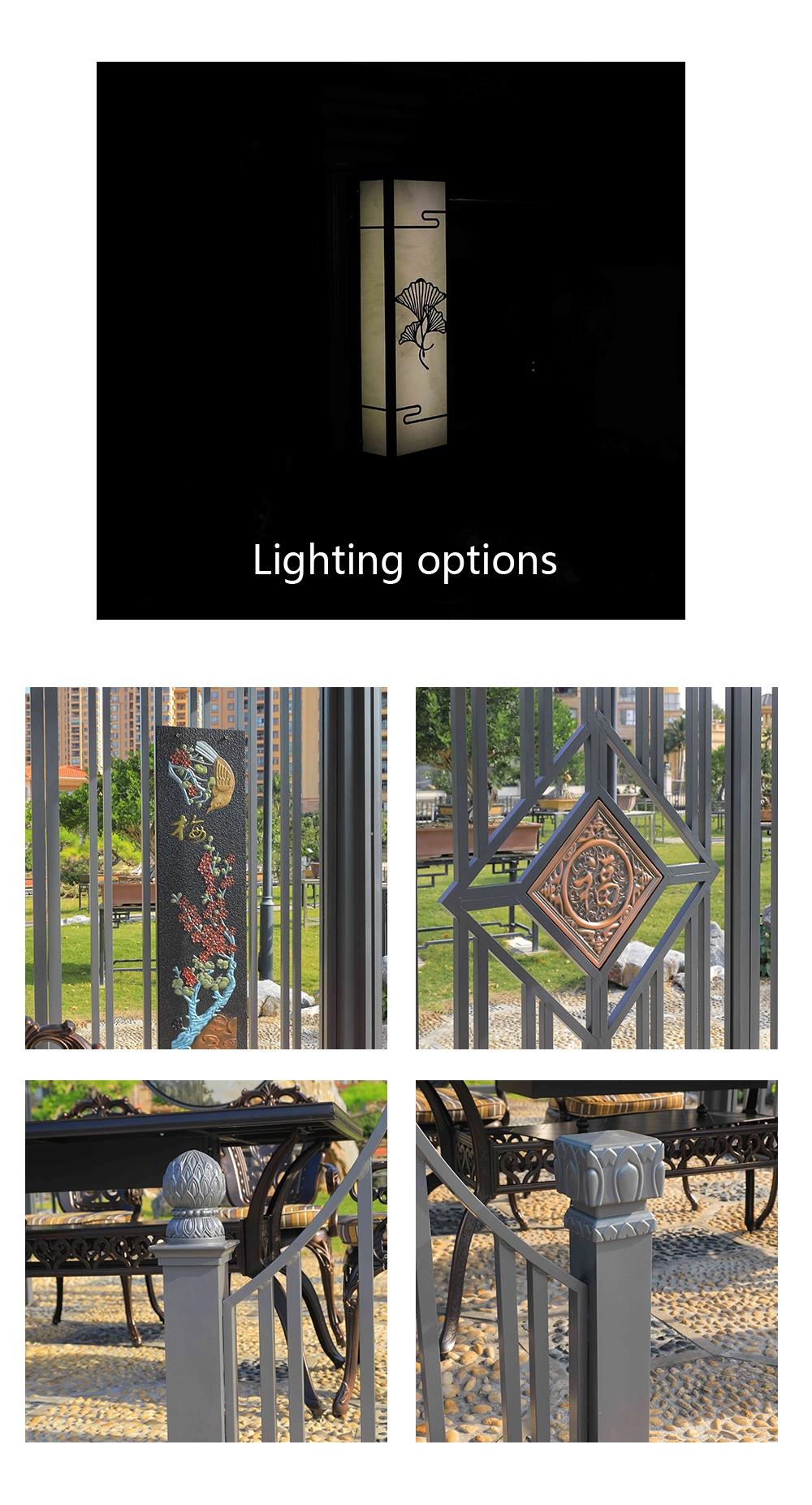 Customized Aluminum Darwin or OEM Carton Package Garden Pergola on Deck